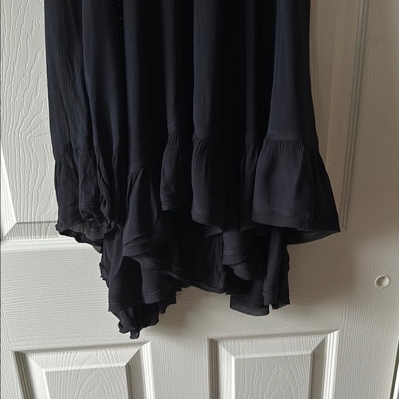 Free People Black Asymmetrical Sundress with Spaghetti Straps - Picture 4 of 4